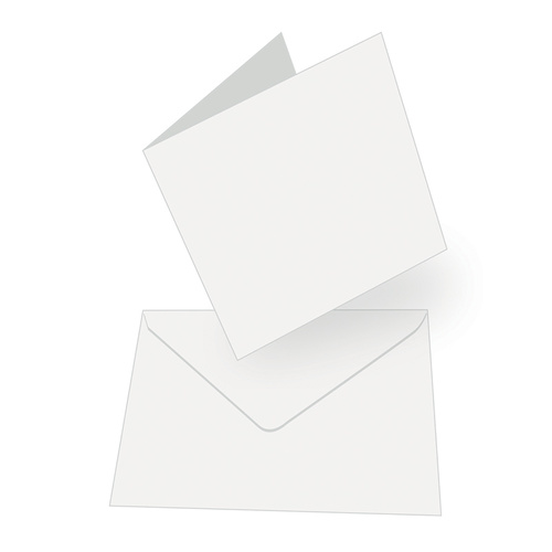 Couture Creations Square Card & Envelopes White