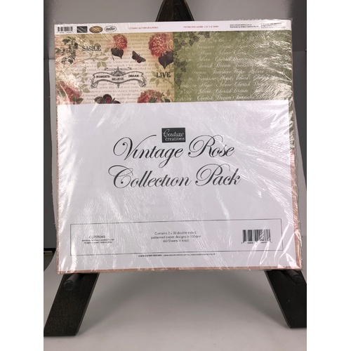 Couture Creations Vintage Rose Paper Collection Pack