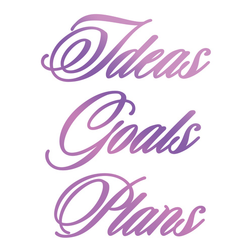 Couture Creations Everyday Sentiments Hotfoil Stamp Ideas, Goals, Plans