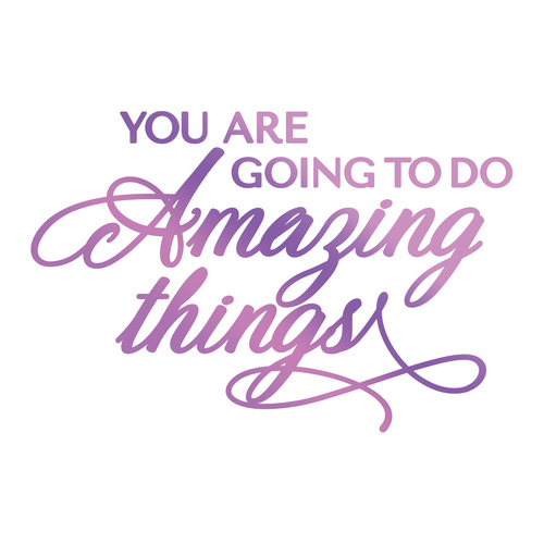 Couture Creations Everyday Sentiments Hotfoil Stamp Amazing Things