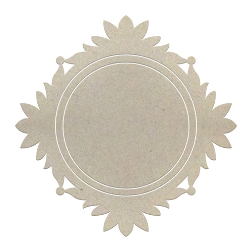 Couture Creations Chipboard Leafy Circular Frame 3pc