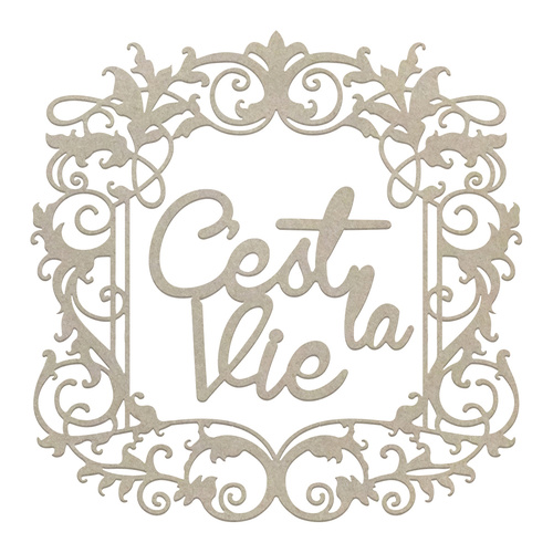 Couture Creations C'est La Vie Chipboard Framed C'est La Vie Set 2pc