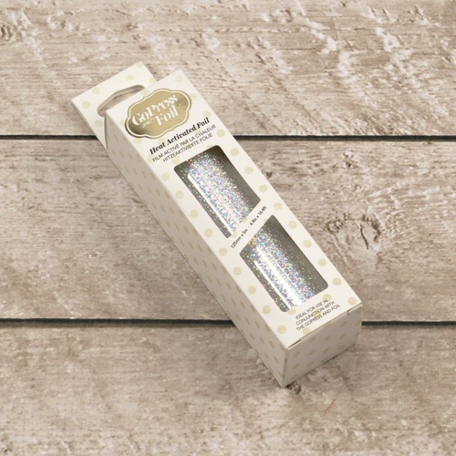 Couture Creations Silver Iridescent Speckled Finish Heat Activated Foil