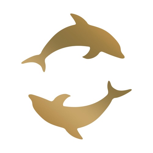 Couture Creations Abracadabra Mini Hotfoil Stamp Dolphins