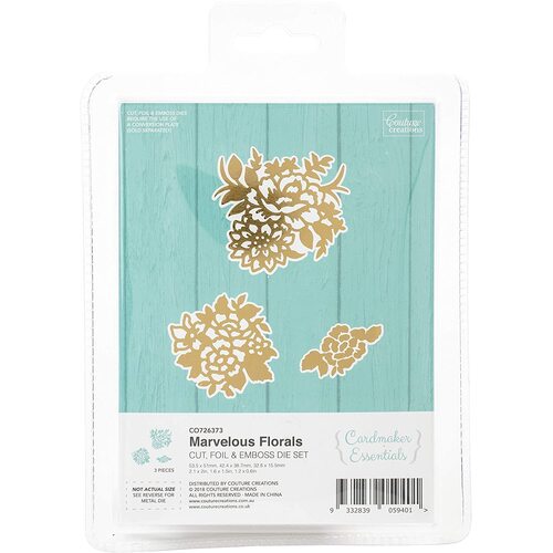 Couture Creations Marvelous Florals Cut Foil Emboss Die