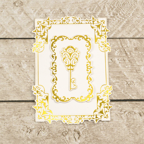 Couture Creations Cut, Foil and Emboss Decorative Nesting Die Treasured Frames