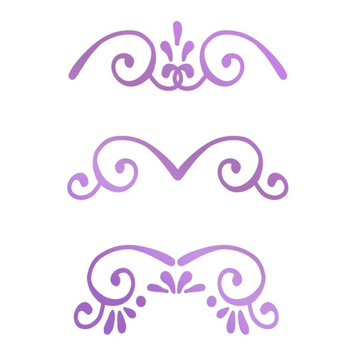 Couture Creations Butterfly Garden Hotfoil Stamp Mini Borders