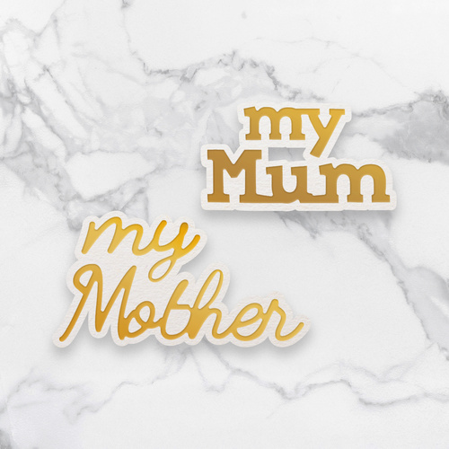 Couture Creations Dazzlia Mini Cut Foil & Emboss Die My Mum Sentiment