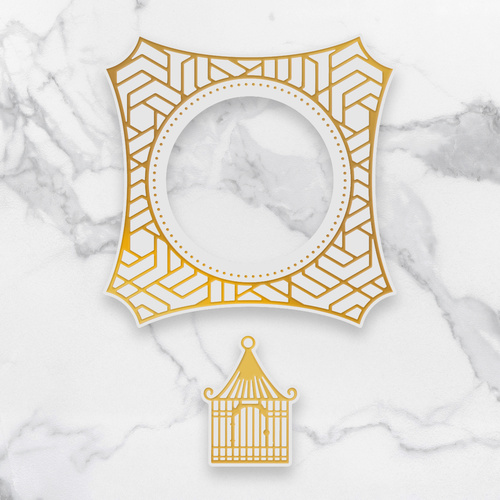 Couture Creations Esthetica Cut Foil & Emboss Die Caged Frame Set
