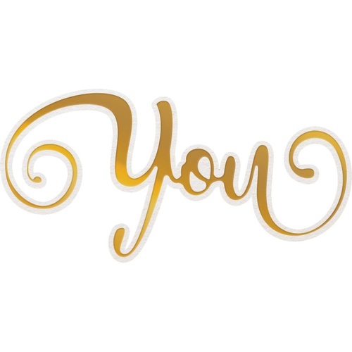 Couture Creations Delightful Sentiments Cut Foil and Emboss Die You