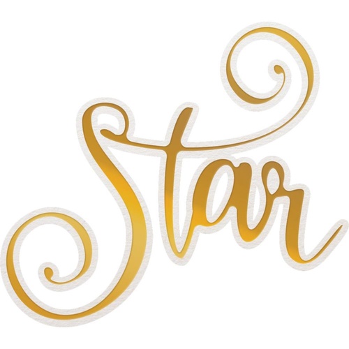 Couture Creations Delightful Sentiments Cut Foil and Emboss Die Star