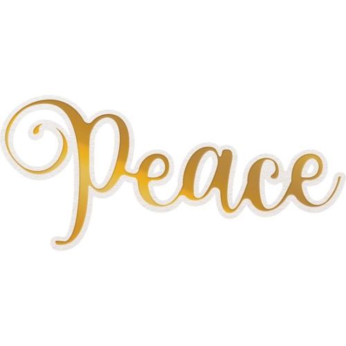 Couture Creations Delightful Sentiments Cut Foil and Emboss Die Peace