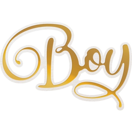 Couture Creations Delightful Sentiments Cut Foil and Emboss Die Boy