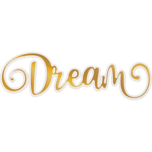 Couture Creations Delightful Sentiments Cut Foil and Emboss Die Dream