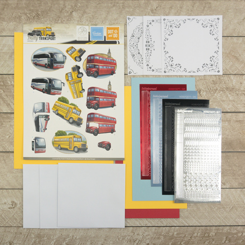 Couture Creations It's a Man's World Hobbydots Decoupage Set Buses