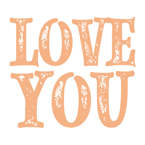 Couture Creations My Secret Love Mini Stamp Love You Sentiment