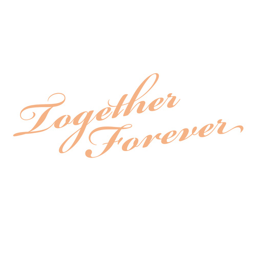 Couture Creations My Secret Love Mini Stamp Together Forever Sentiment