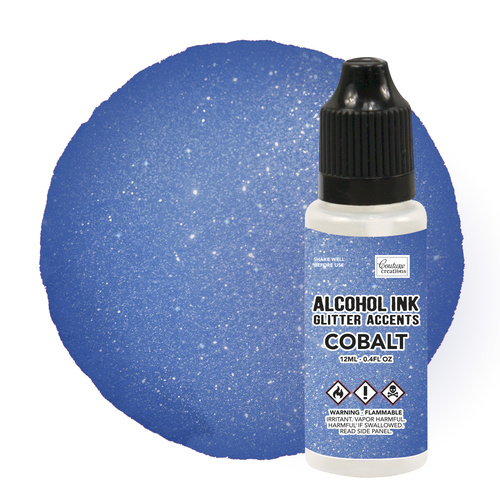 Couture Creations Cobalt Glitter Accents Alcohol Ink