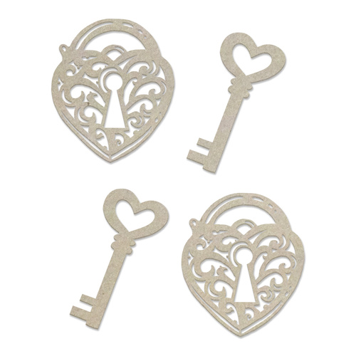 Couture Creations Steampunk Dreams Chipboard Lock & Key