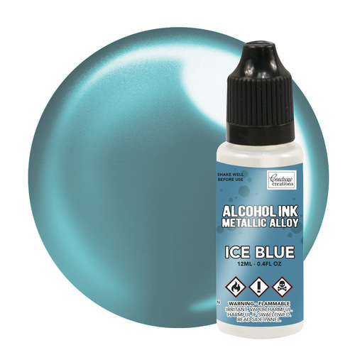 Couture Creations Ice Blue Metallic Alloy Alcohol Ink