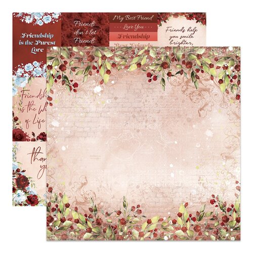 Couture Creations Blooming Friendship Patterned Paper #05