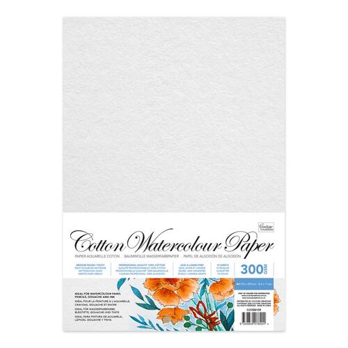 Couture Creations A4 Cotton Watercolour Paper