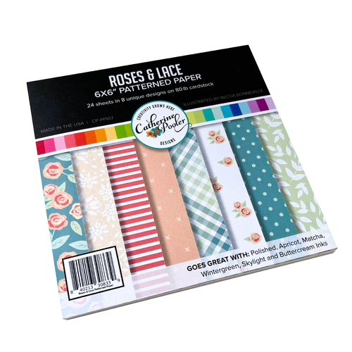 Catherine Pooler Roses & Lace Patterned Paper