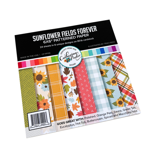 Catherine Pooler Sunflower Fields Forever Patterned Paper