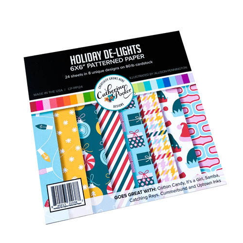 Catherine Pooler Holiday De-Lights Patterned Paper