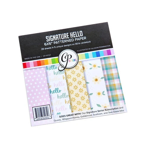 Catherine Pooler Signature Hello Patterned Paper