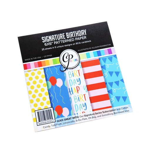 Catherine Pooler Signature Birthday Patterned Paper