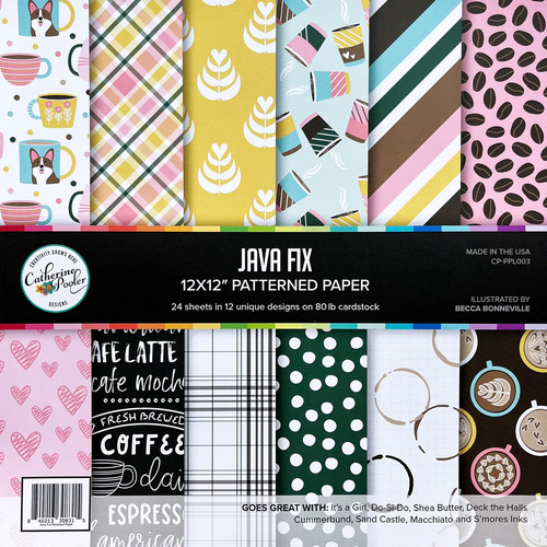 Catherine Pooler Java Fix 12" Patterned Paper