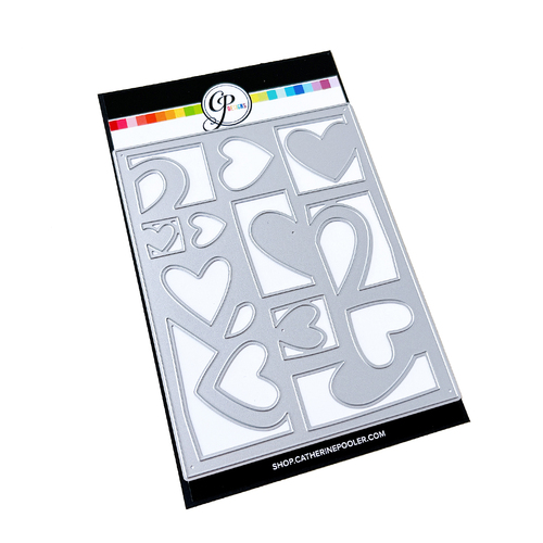 Catherine Pooler Fold-n-Cut Hearts Cover Plate Die