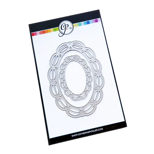 Catherine Pooler Gilded Oval Dies