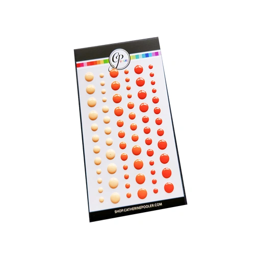 Catherine Pooler Enamel Dots - Party Oranges