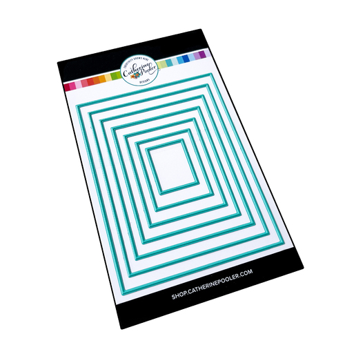 Catherine Pooler Rectangle Frames Hot Foil Plates