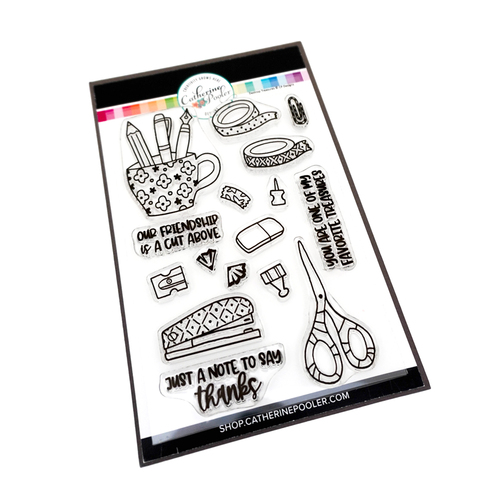 Catherine Pooler Desktop Treasures Stamp Set