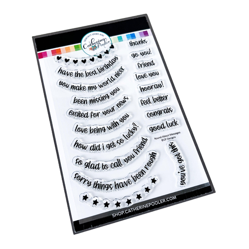 Catherine Pooler Round About Messages Stamp Set
