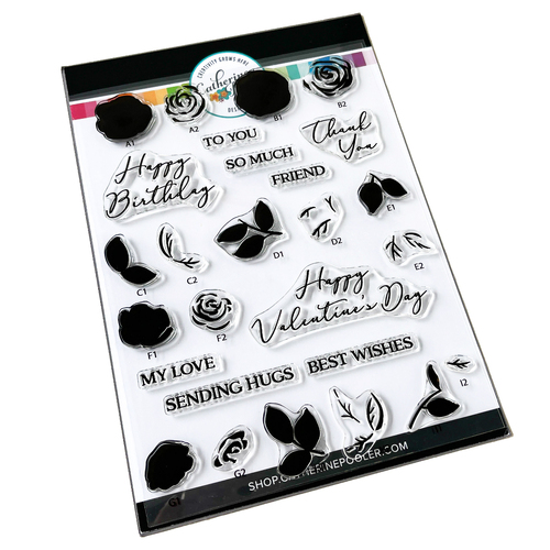 Catherine Pooler Roses Are Red Stamp Set