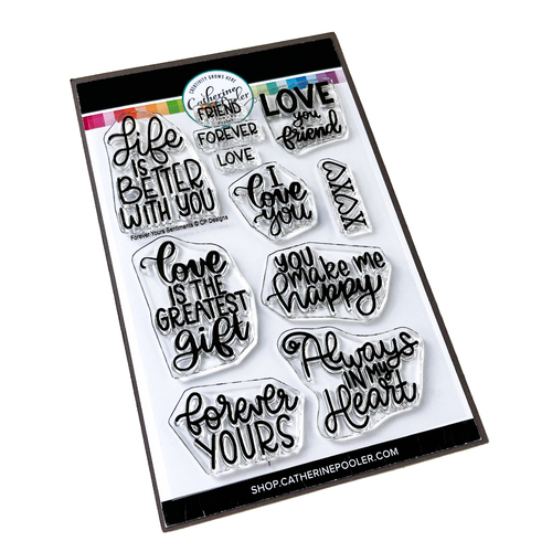 Catherine Pooler Forever Yours Sentiments Stamp Set