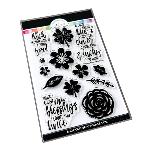 Catherine Pooler Clovers & Blooms Stamp Set