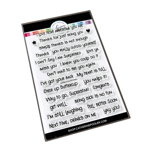 Catherine Pooler Just Right Duos Sentiments Stamp Set