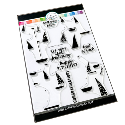 Catherine Pooler Sail Away 6x8 Stamp Set