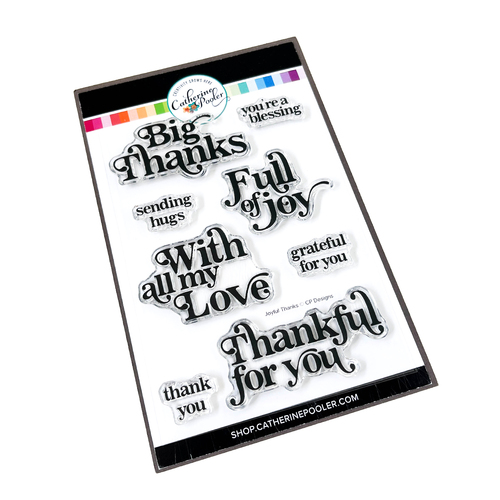 Catherine Pooler Joyful Thanks Sentiments Stamp Set