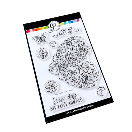 Catherine Pooler Hearts Aflutter Stamp Set