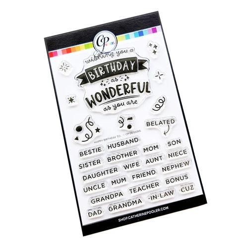 Catherine Pooler Happy Birthday To... Sentiments Stamp Set