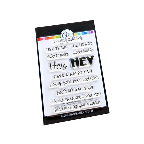 Catherine Pooler Happy Hey Sentiments 3x4 Stamp Set
