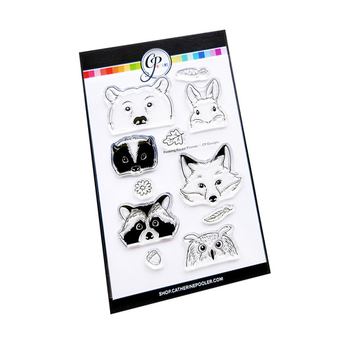 Catherine Pooler Peeking Forest Friends Stamp Set