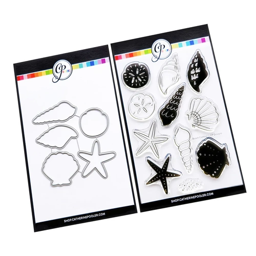 Catherine Pooler Beach Comber Stamp & Die Combo
