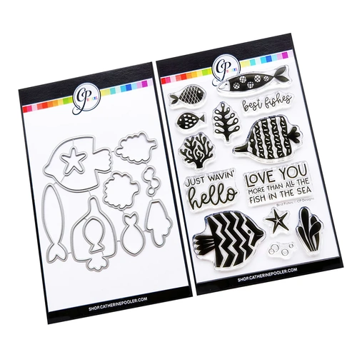 Catherine Pooler Best Fishes Stamp & Die Combo